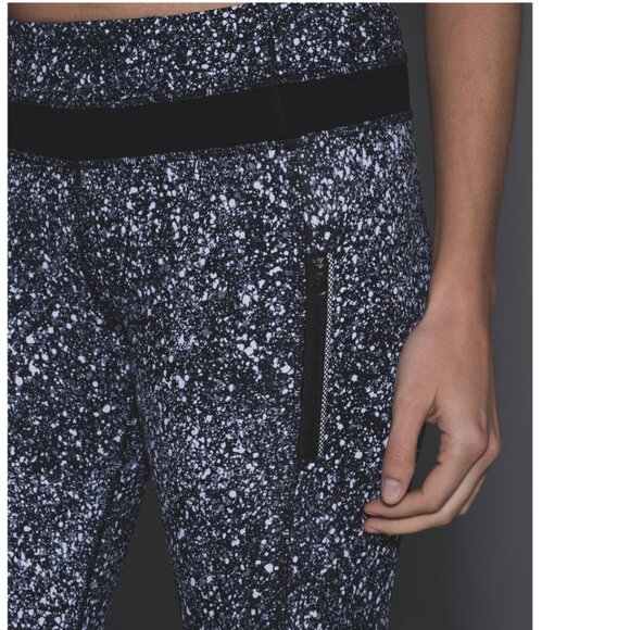 Lululemon Inspire Tight II Splatter Black Size 6 - Picture 12 of 15